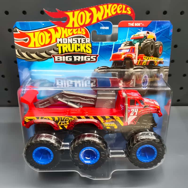 Hot Wheels Car Monster Trucks - Hot Wheels Mega Wreckin Wolf Skellesaurus,