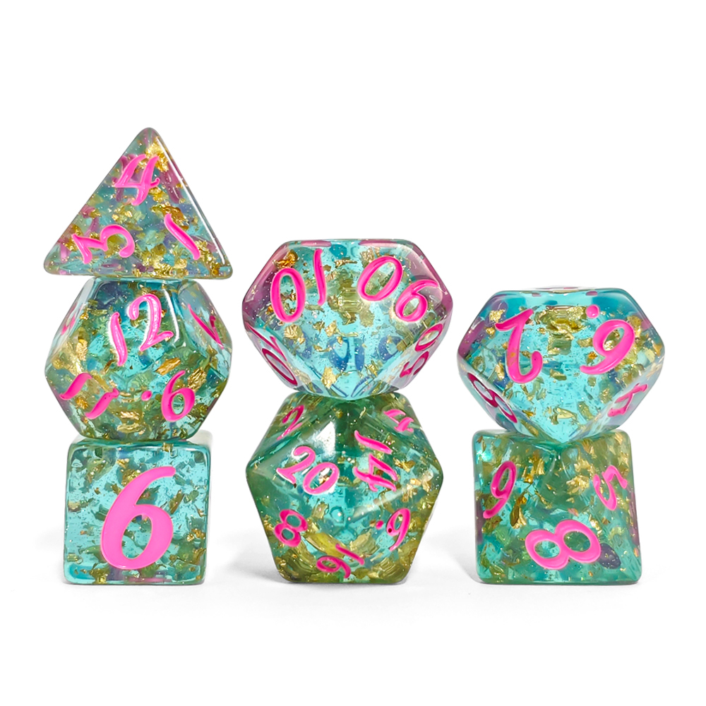 7Pcs/set Dadu Resin dengan Lap - Board Game Live ulasan dan harga