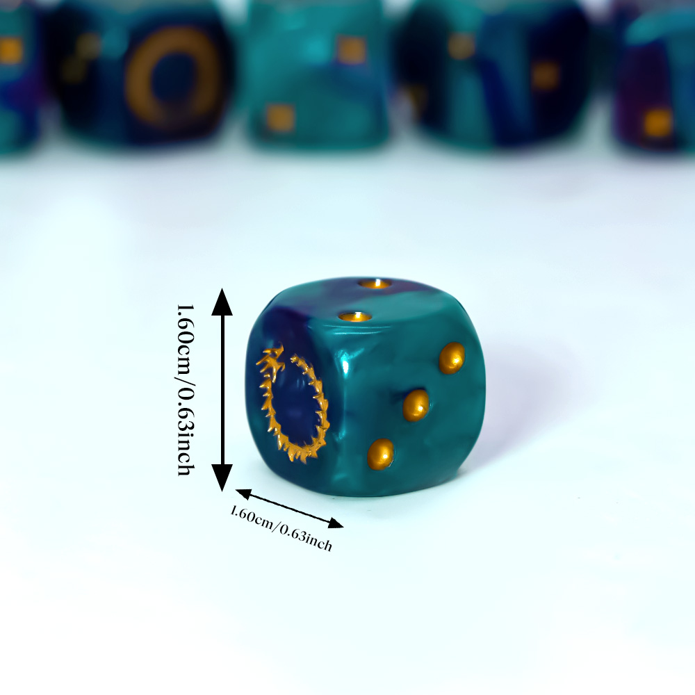 6 Buah Set Dadu D6 Api Emas La - Board Game Live ulasan dan harga