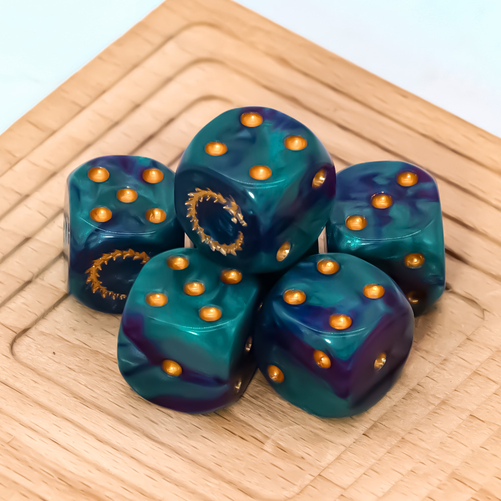 6 Buah Set Dadu D6 Api Emas La - Board Game Live ulasan dan harga