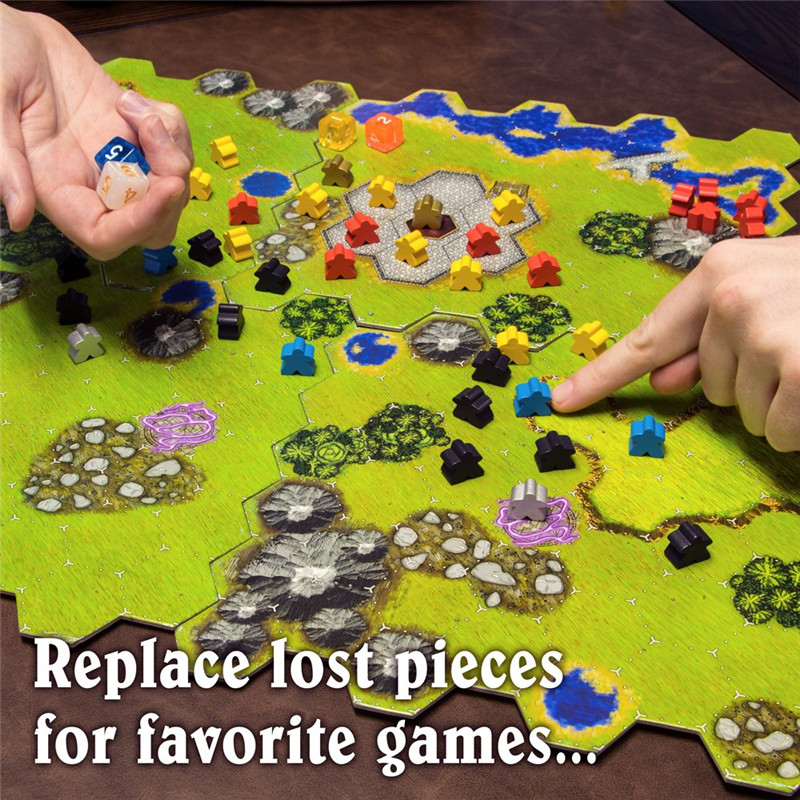 14PCS Kayu Humanoid Meeples Pa - Board Game Catan ulasan dan harga